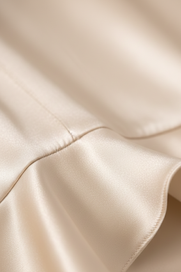 Vestido de Noche de Satén con Halter para Mujeres