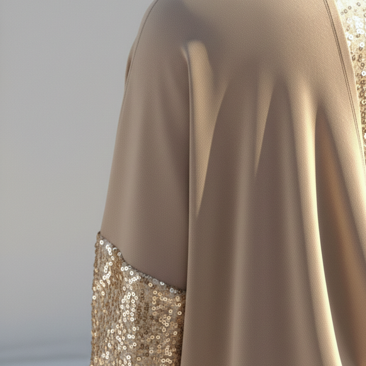 Blouse pour femme à manches longues avec paillettes élégante