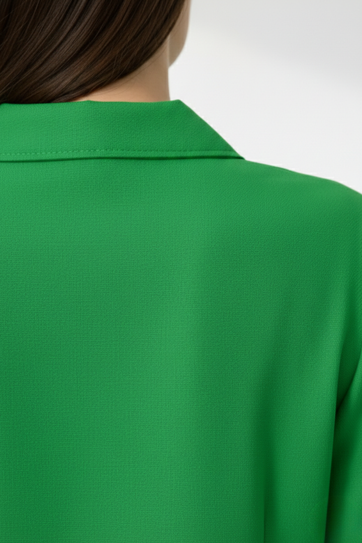 Chemisier pour femme à manches courtes avec boutons sur le devant