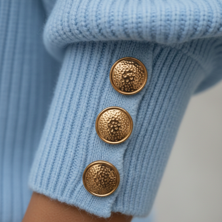 Pull-over tricoté col en V pour femme décontracté