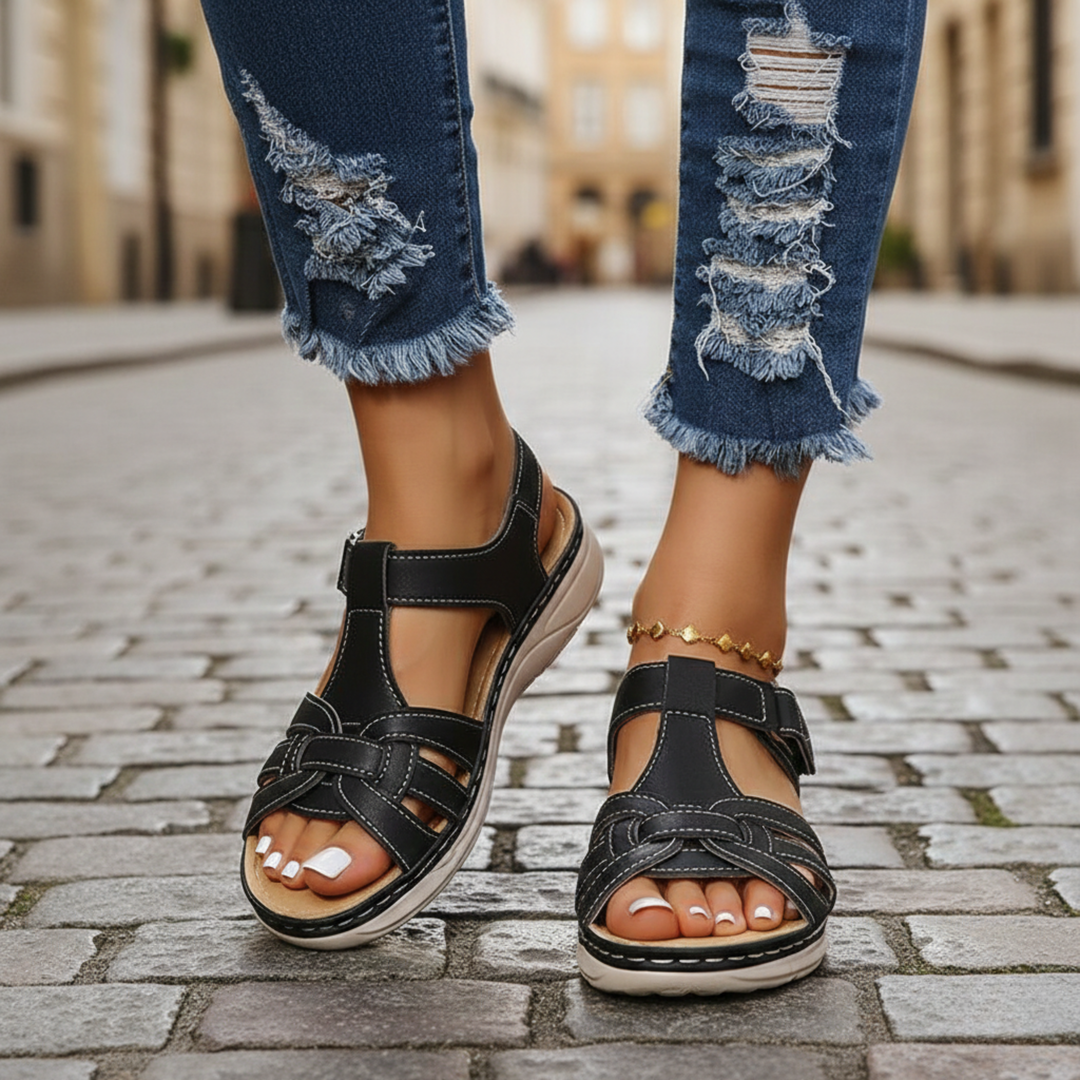 Sandalias de caminar para mujeres con soporte de arco