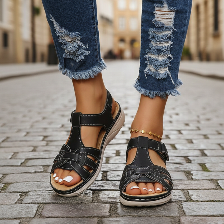 Sandalias de caminar para mujeres con soporte de arco