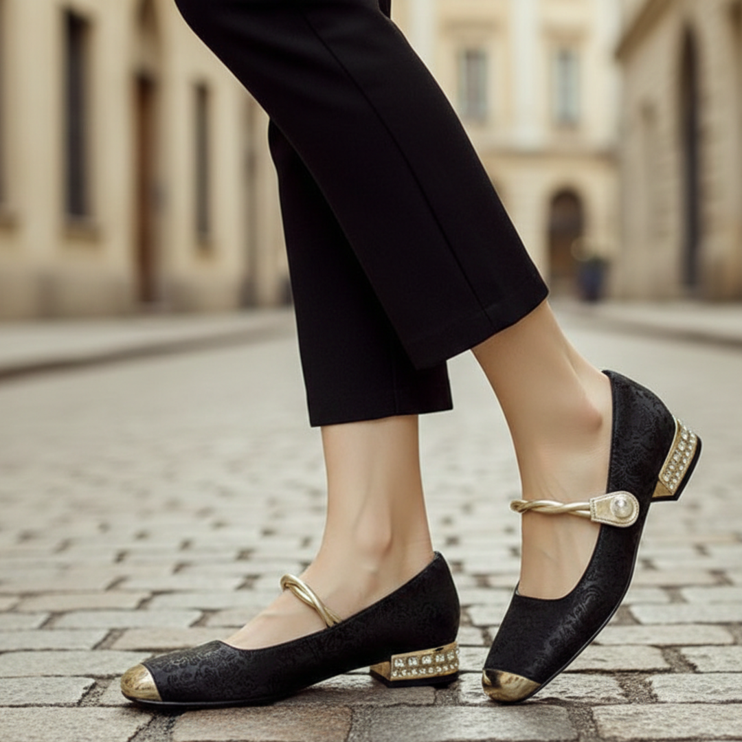 Escarpins talon bas bout carré pour femmes adultes