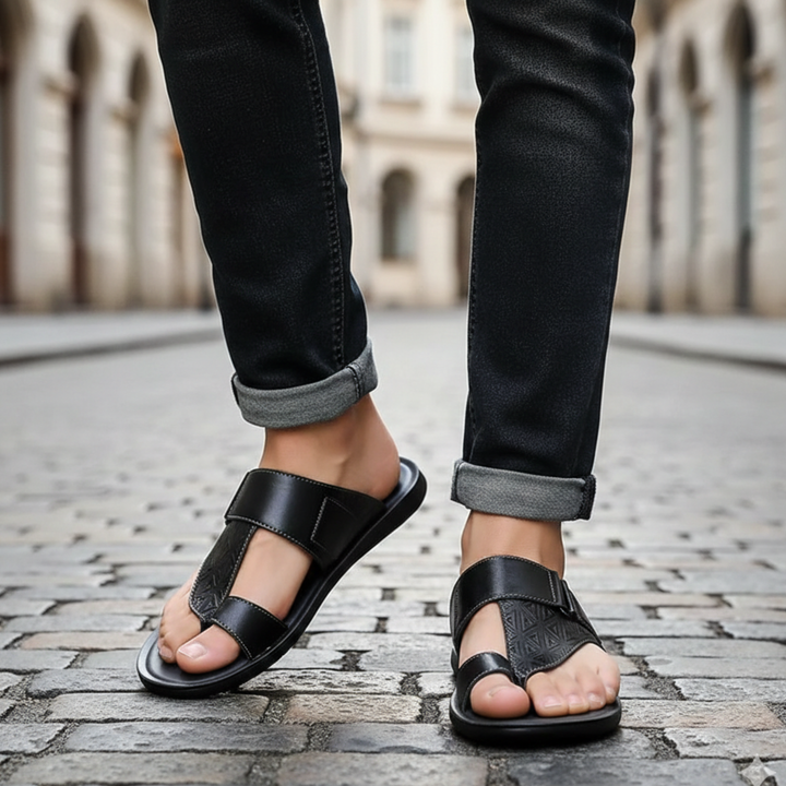 Summer Sandals Open Toe Slip On for Men