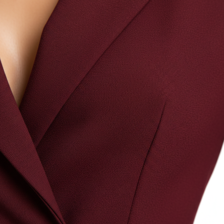 Women’s V-Neck Wide-Leg Tailored Jumpsuit