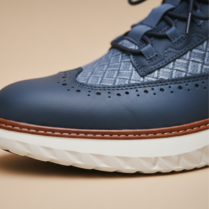 Baskets en cuir à lacets, basses, pour homme adulte