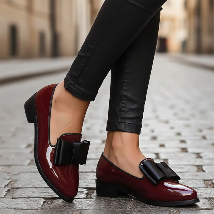 Mocassins à nœud talon bas pour femmes