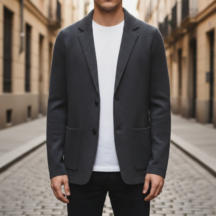 Cardigan en cachemire tricoté à boutons pour homme