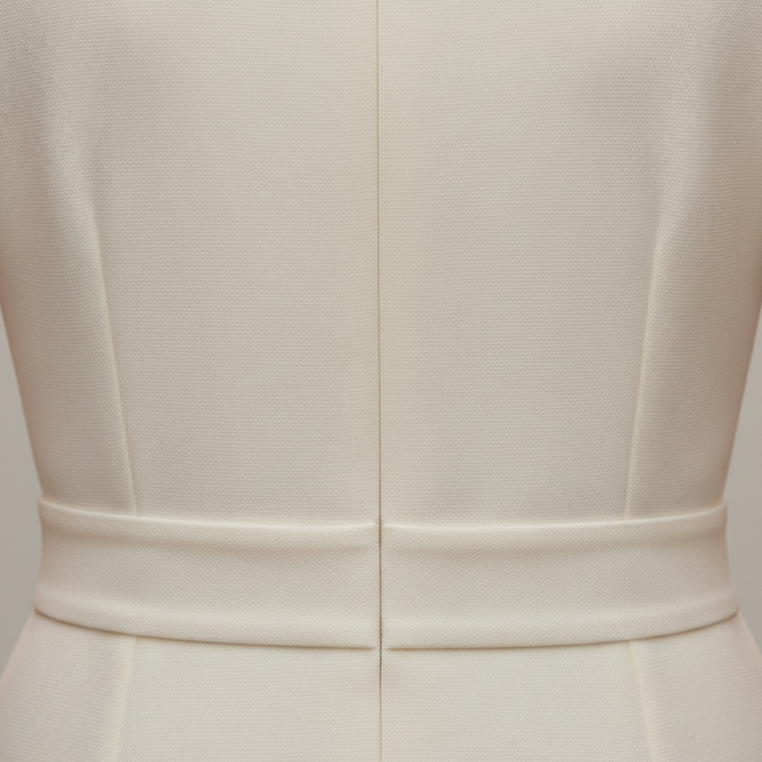 Vestido midi sin mangas con detalles de botones y abertura lateral para mujeres