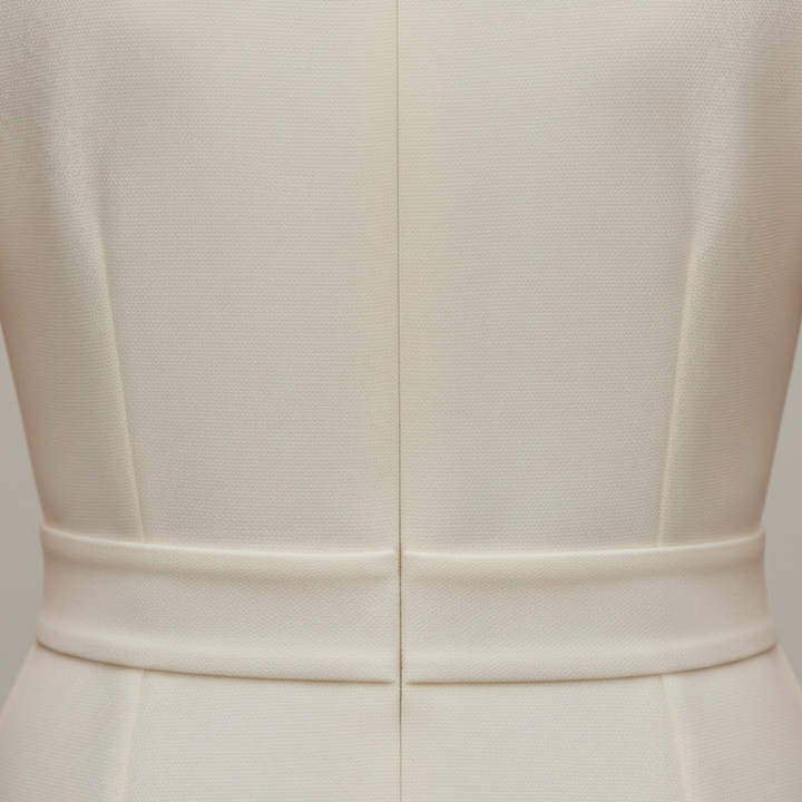 Vestido midi sin mangas con detalles de botones y abertura lateral para mujeres