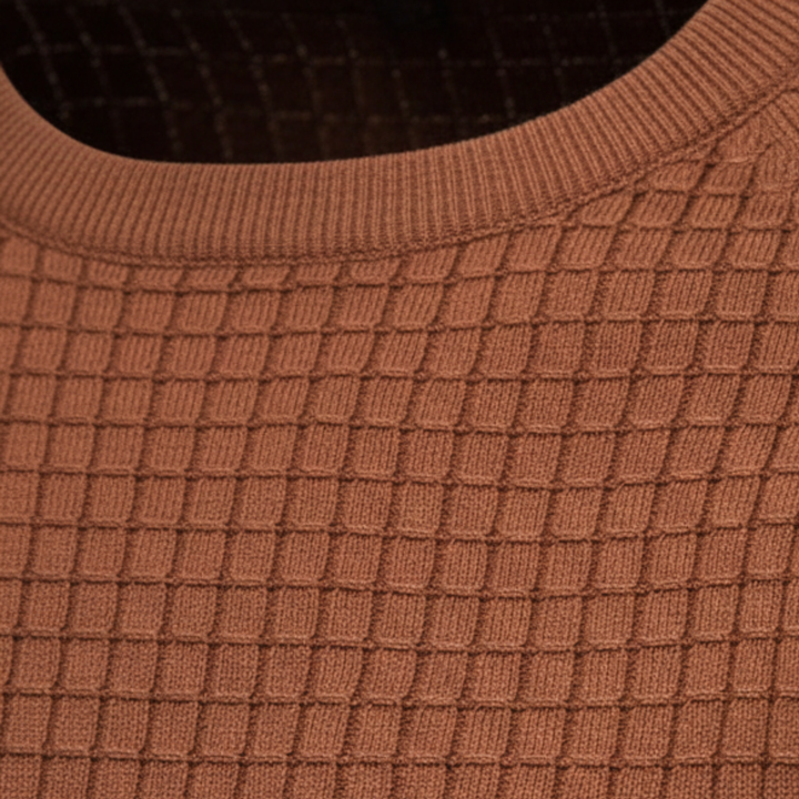 Pull à col rond pour homme à manches longues