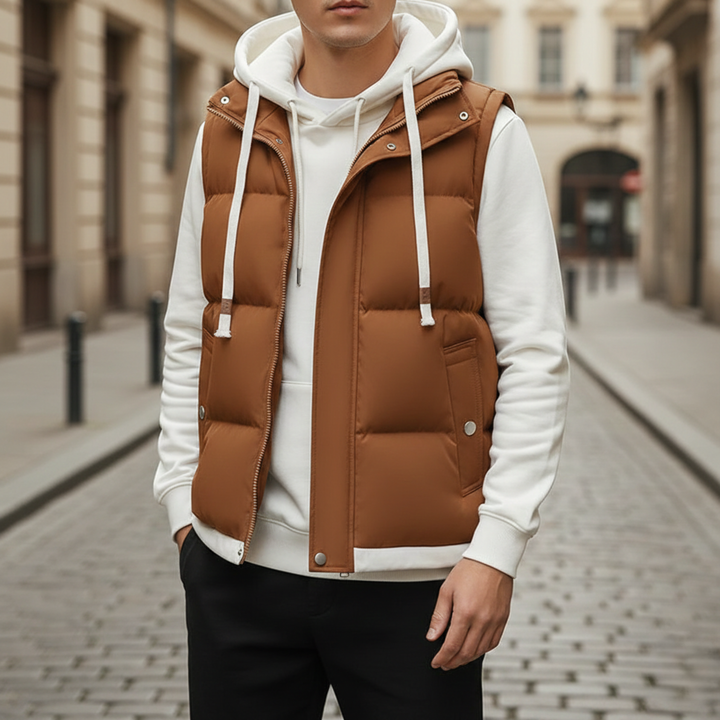 Men's Hooded Puffer Gilet