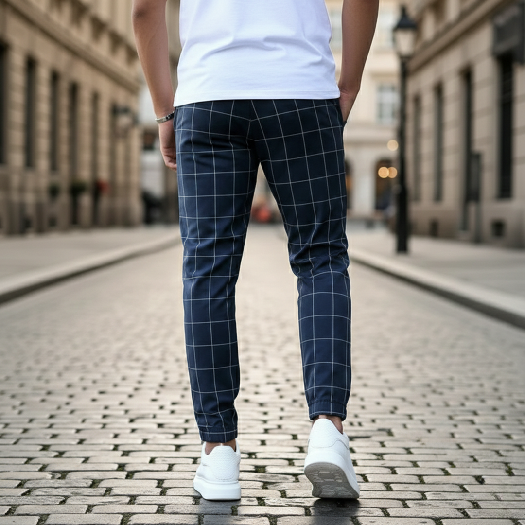 Joggeur à carreaux Crossmark pour homme