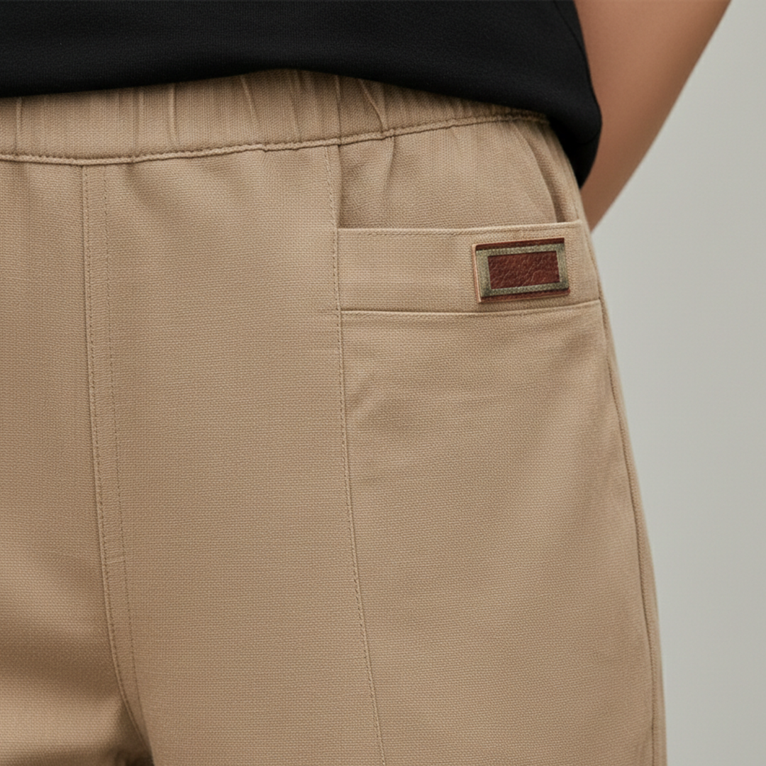 Pantalon droit longueur totale pour femme