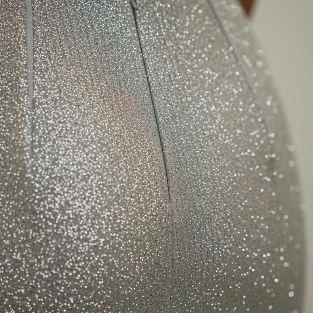 Robe de soirée longue à fines bretelles pour femme