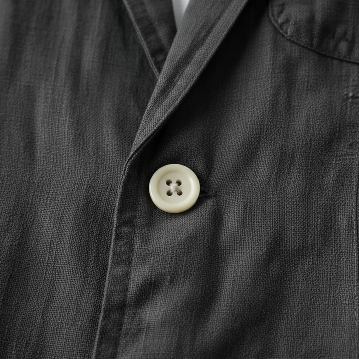 Ensemble de costume en lin deux pièces veste et pantalon pour homme