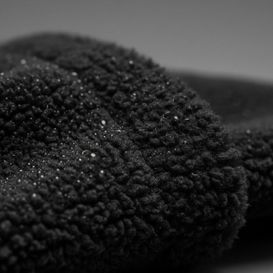 Manteau en peluche à manches longues avec col pour femmes