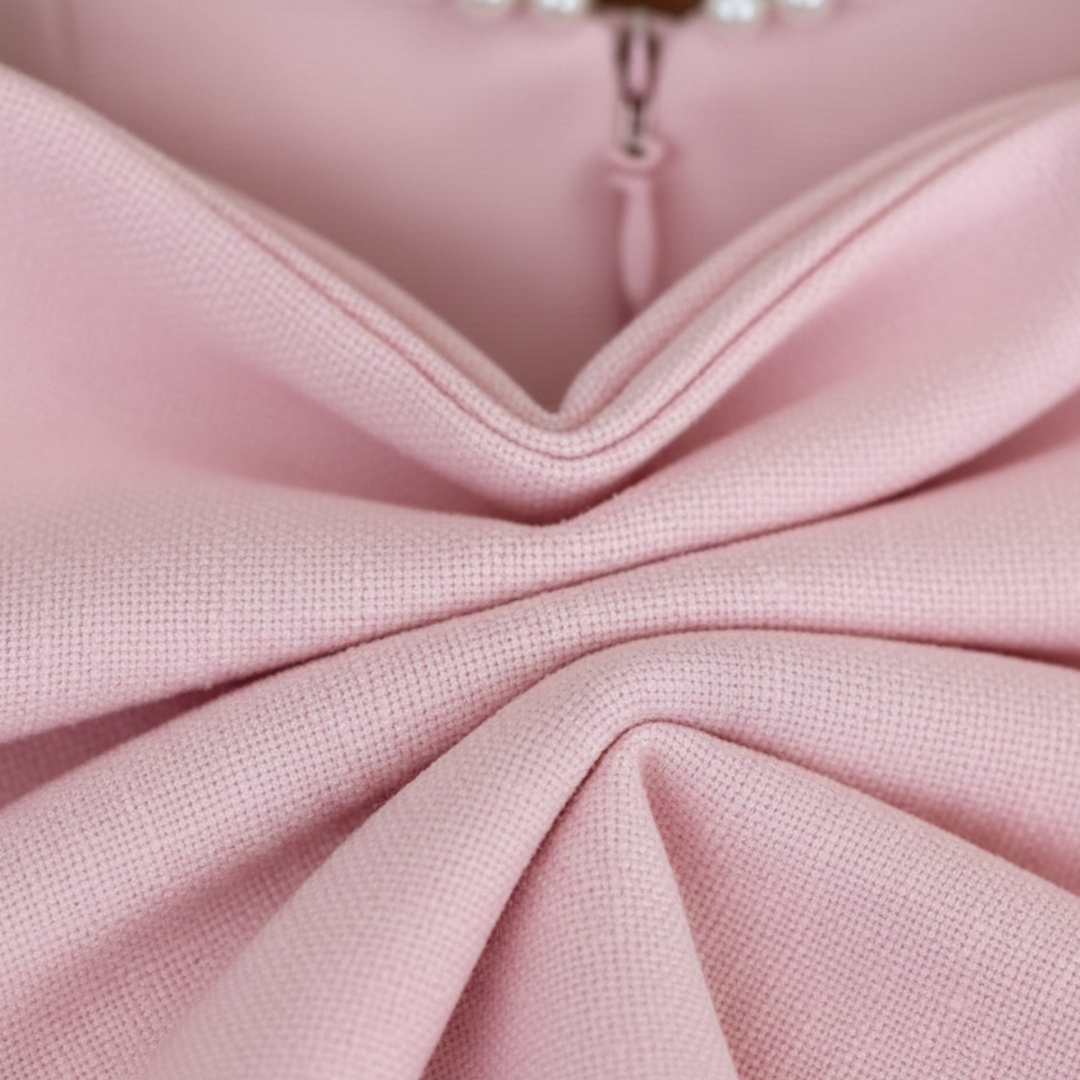 Robe courte de soirée sans manches à dos noué pour femme