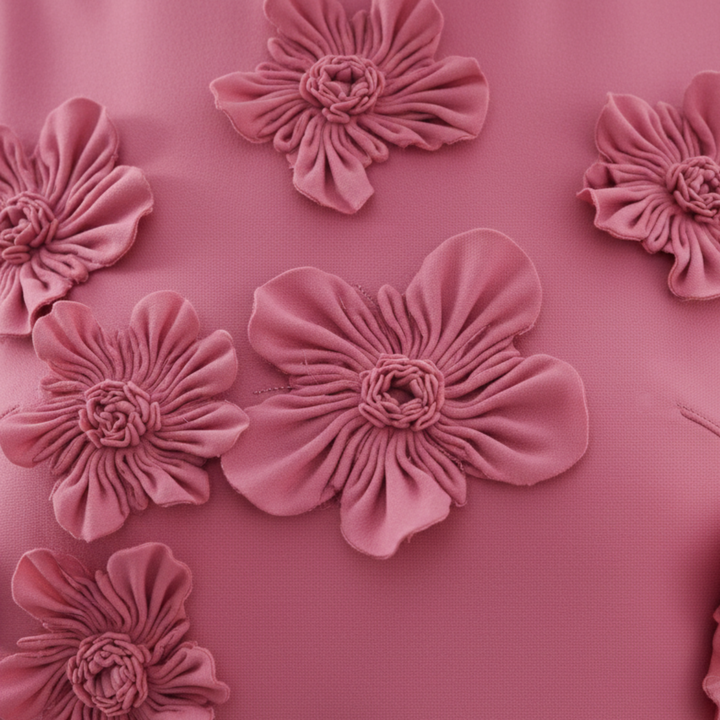 Robe de soirée longue sans manches à fleurs pour femmes