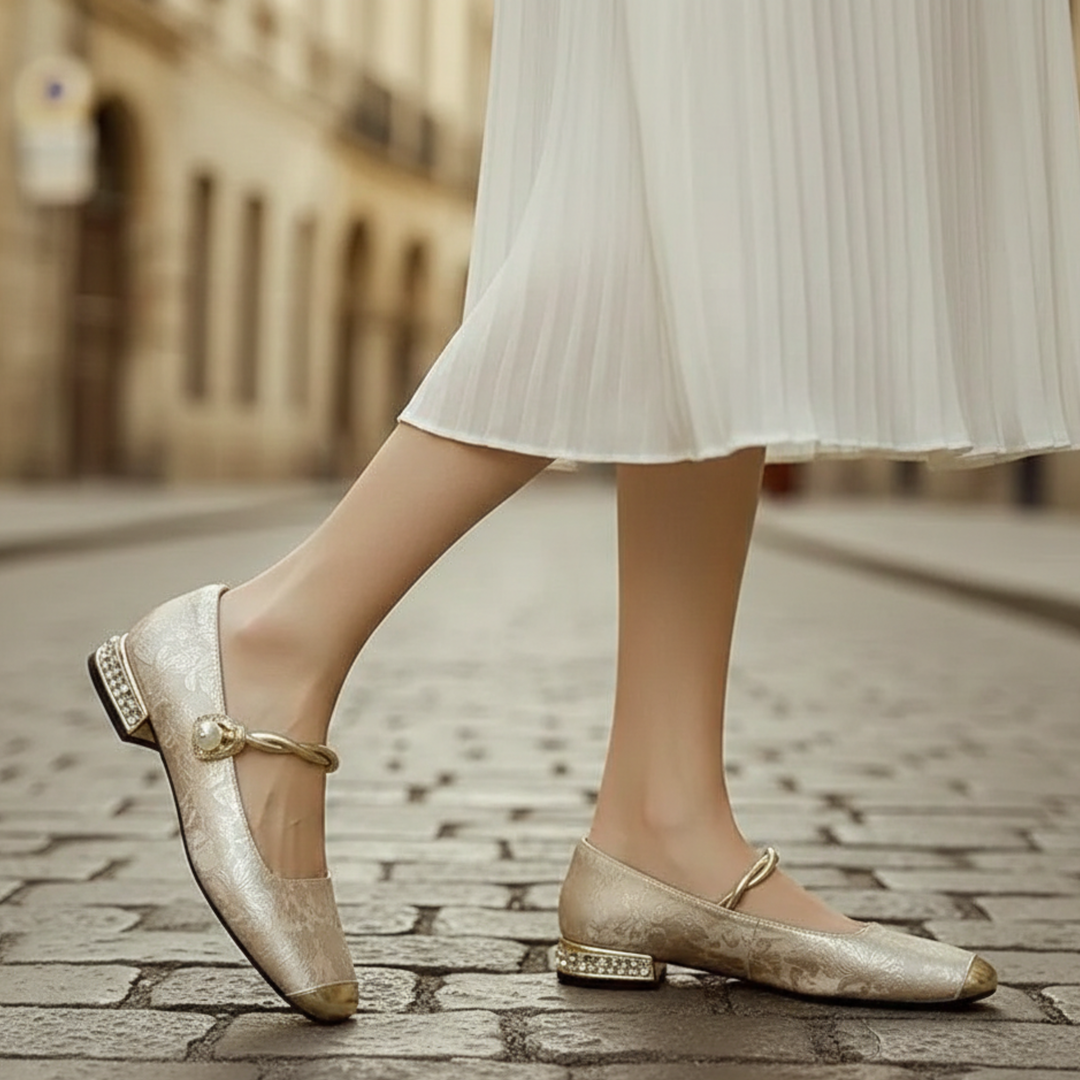 Escarpins talon bas bout carré pour femmes adultes