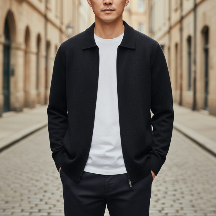 Cardigan Zip Front Knit for Men
