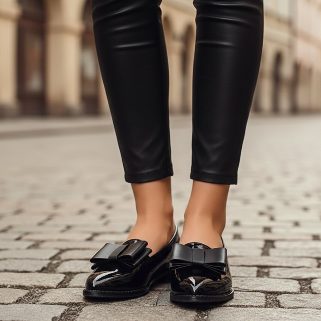 Mocassins à nœud talon bas pour femmes