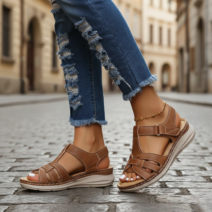 Sandalias de caminar para mujeres con soporte de arco