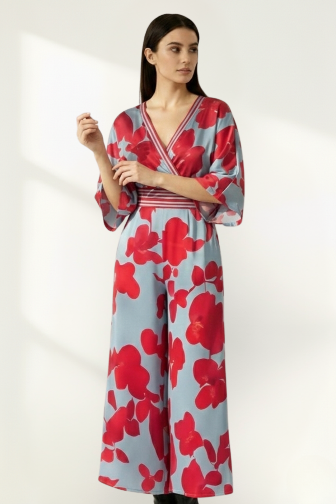 Robe longue fleurie pour femme