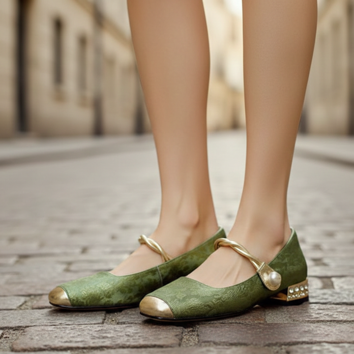 Escarpins talon bas bout carré pour femmes adultes