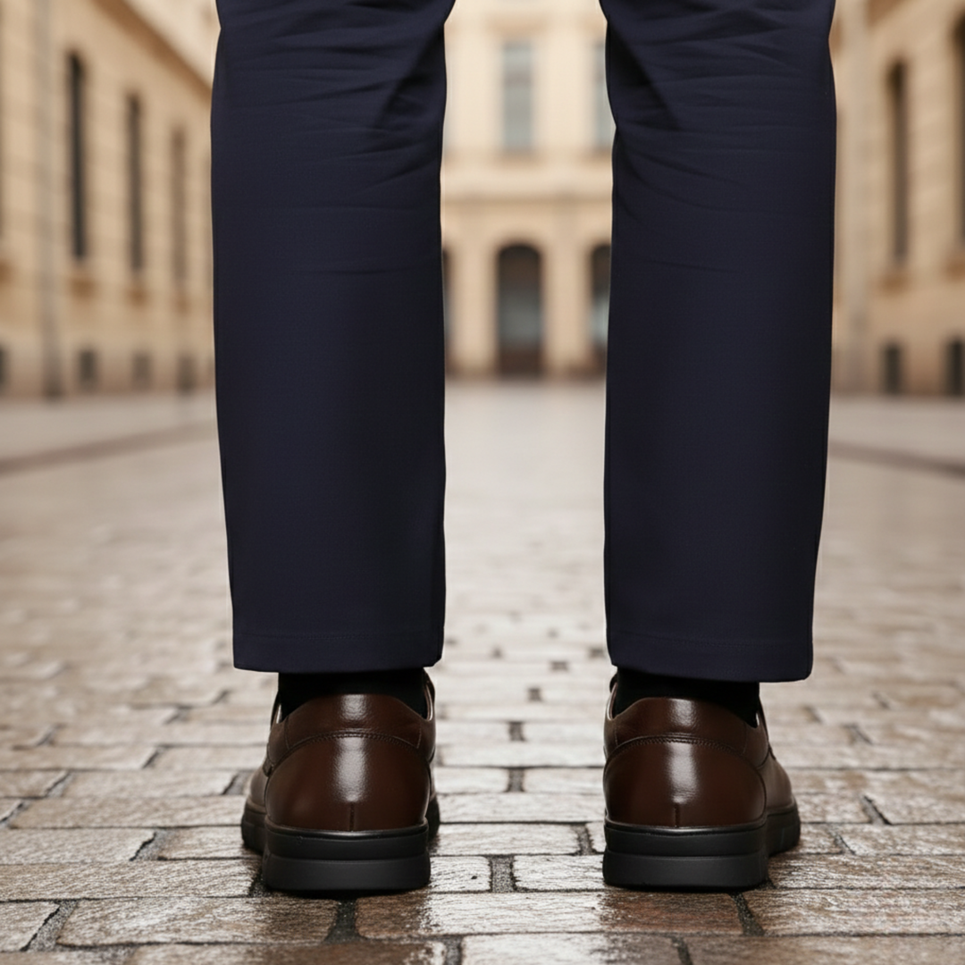 Zapatos ortopédicos de deslizar con suela acolchada para hombres