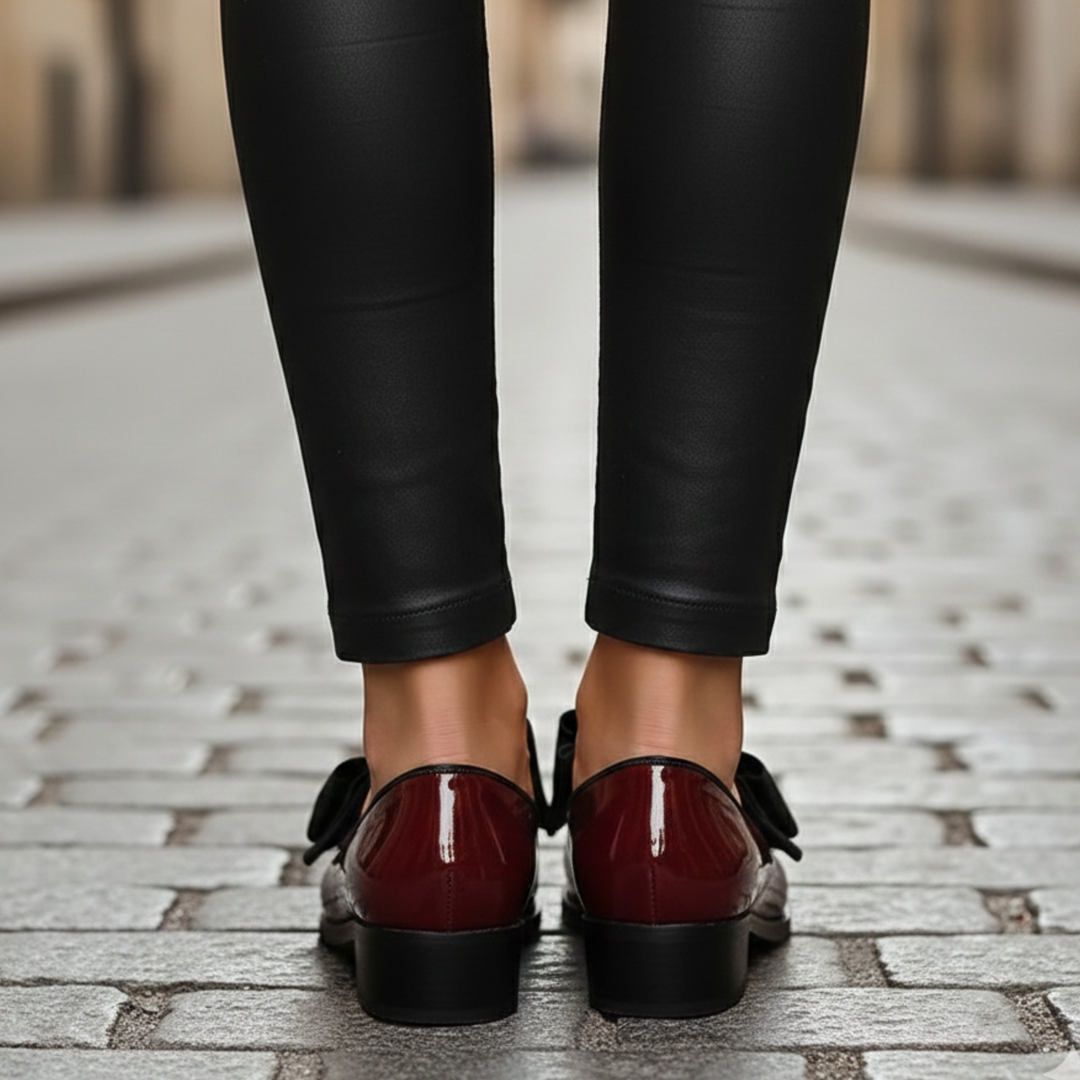 Mocassins à nœud talon bas pour femmes