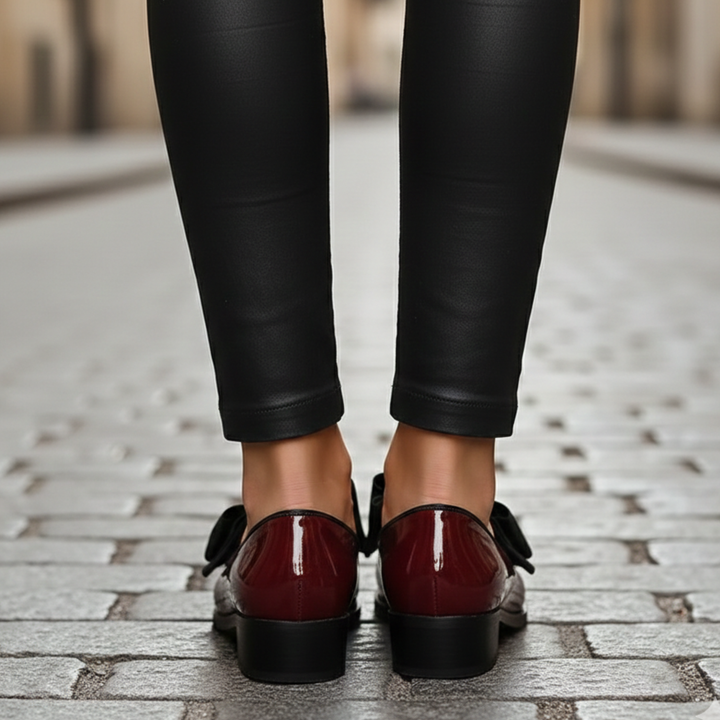 Mocassins à nœud talon bas pour femmes