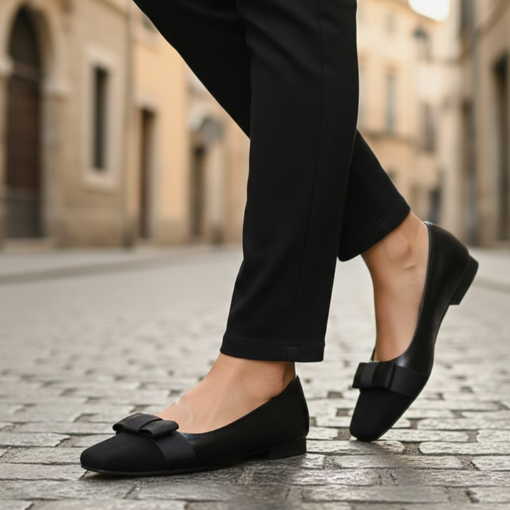 Zapatos de tacón cuadrado de mujer, con punta cuadrada, sin cordones