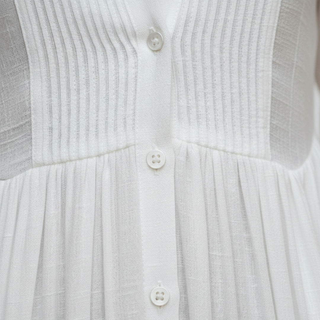 Robe longue minimaliste à manches longues pour femme