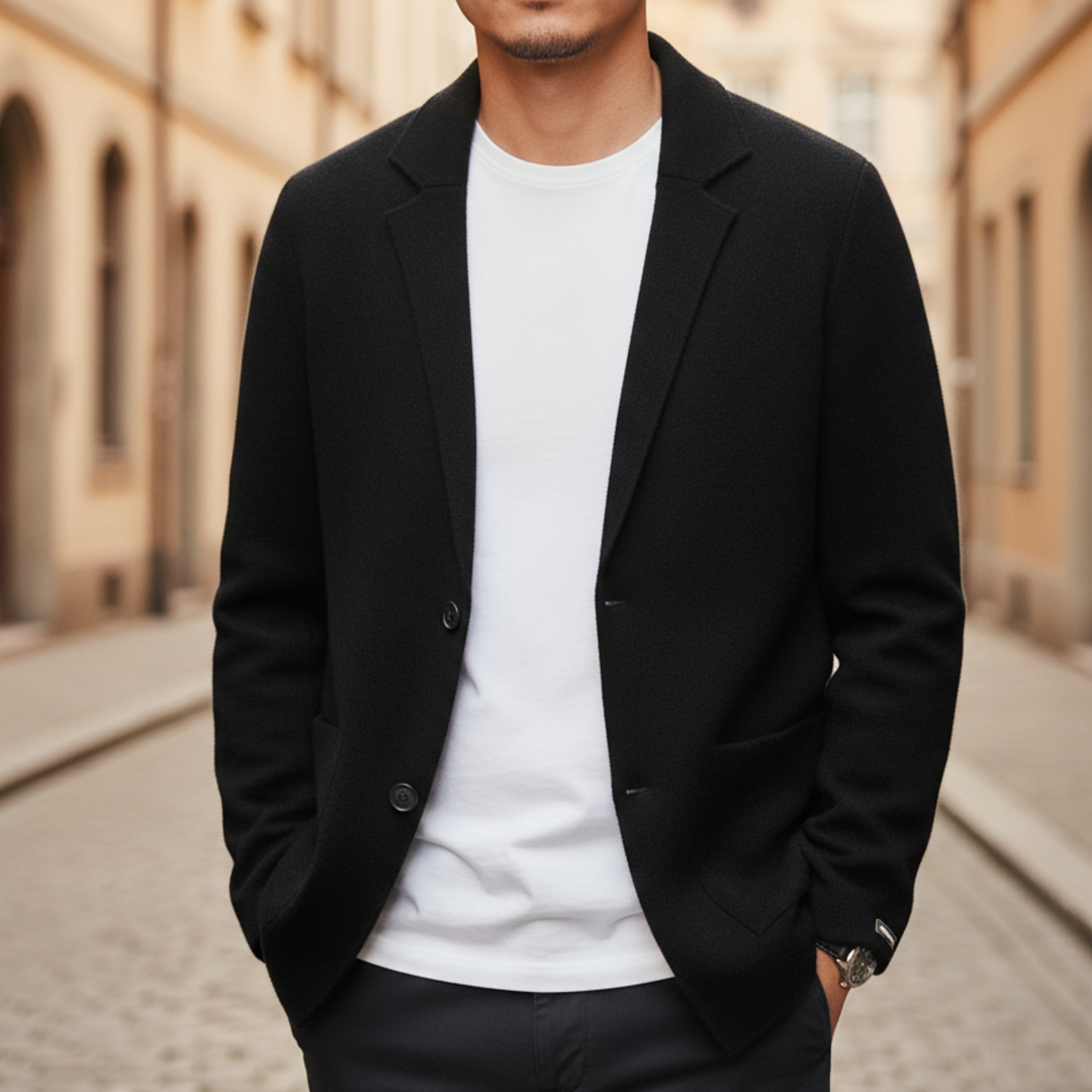 Cardigan en cachemire tricoté à boutons pour homme