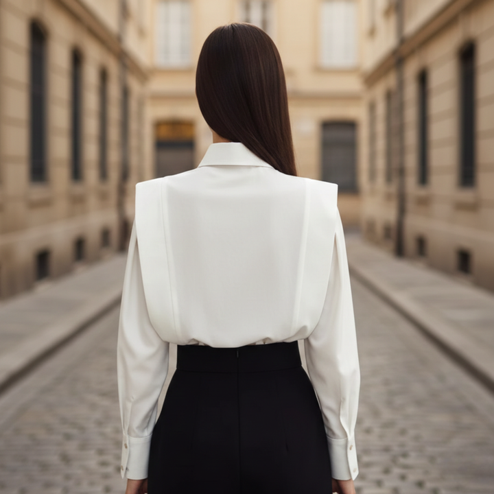 Camisa de Cuello Botón Cuadrada