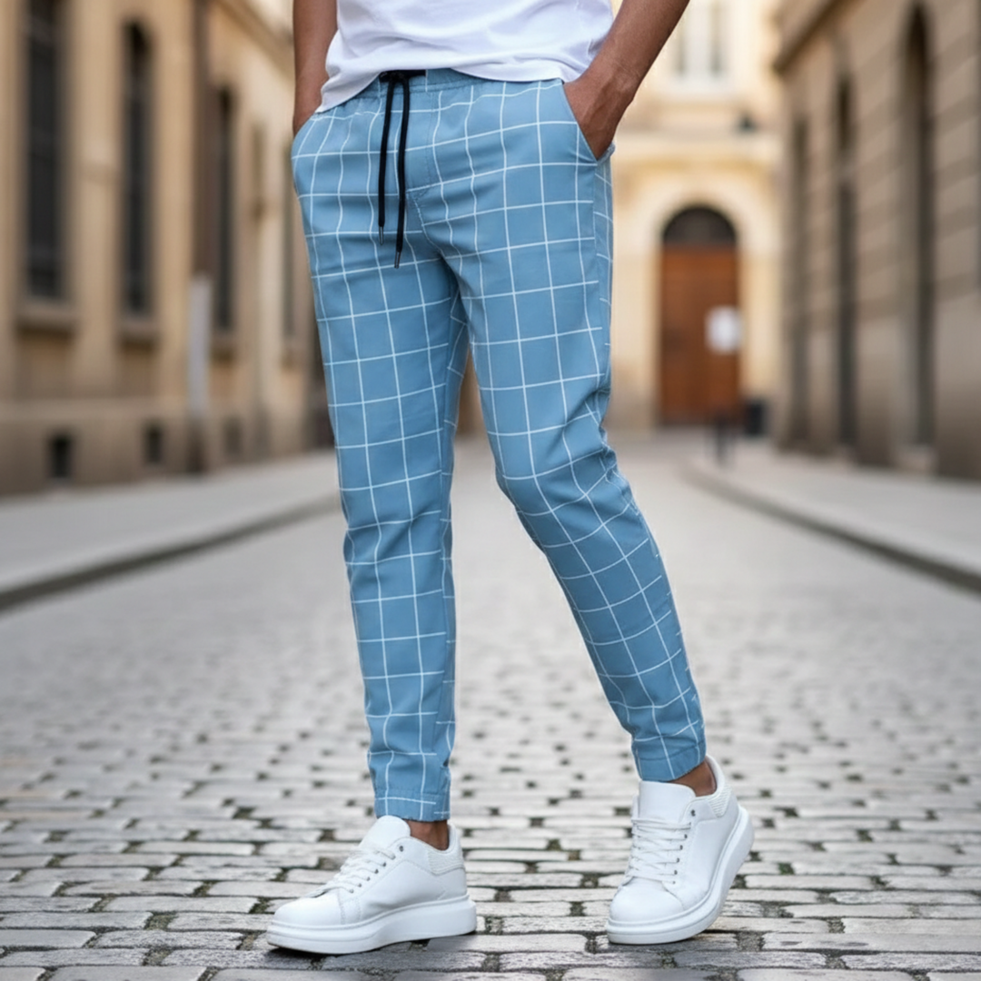 Joggeur à carreaux Crossmark pour homme