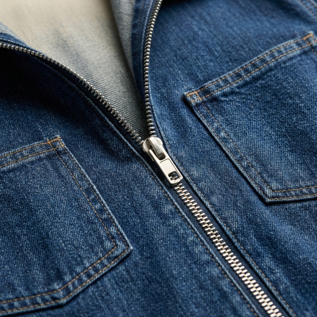 Combinaison en jean à capuche manches longues décontractée pour femme