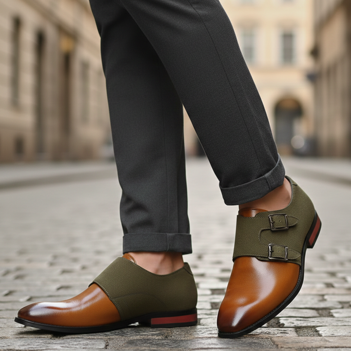 Mocasín para hombre con detalle de hebilla