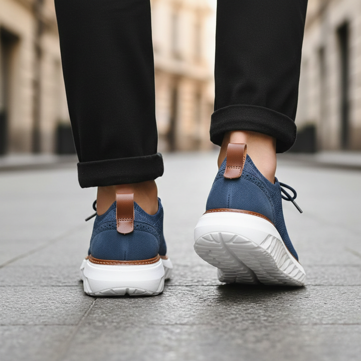 Zapatillas de deporte de punto con cordones transpirables