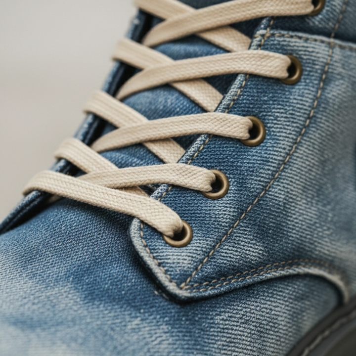 Bottes en jean à lacets, cheville, décontractées, unisexes, adultes