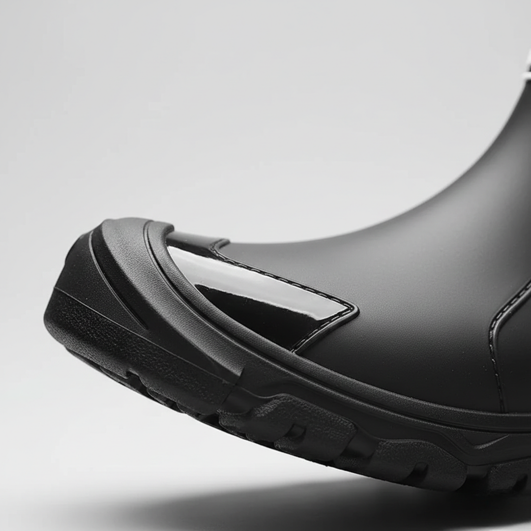 Bottes de pluie chevilles imperméables à enfiler unisexes