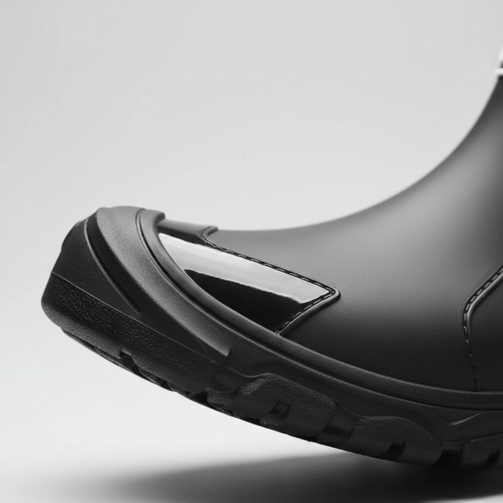 Bottes de pluie chevilles imperméables à enfiler unisexes