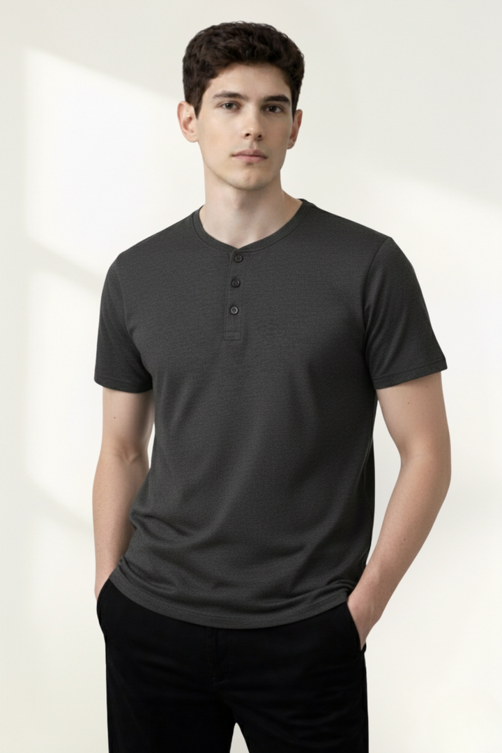 T-shirt Henley pour homme