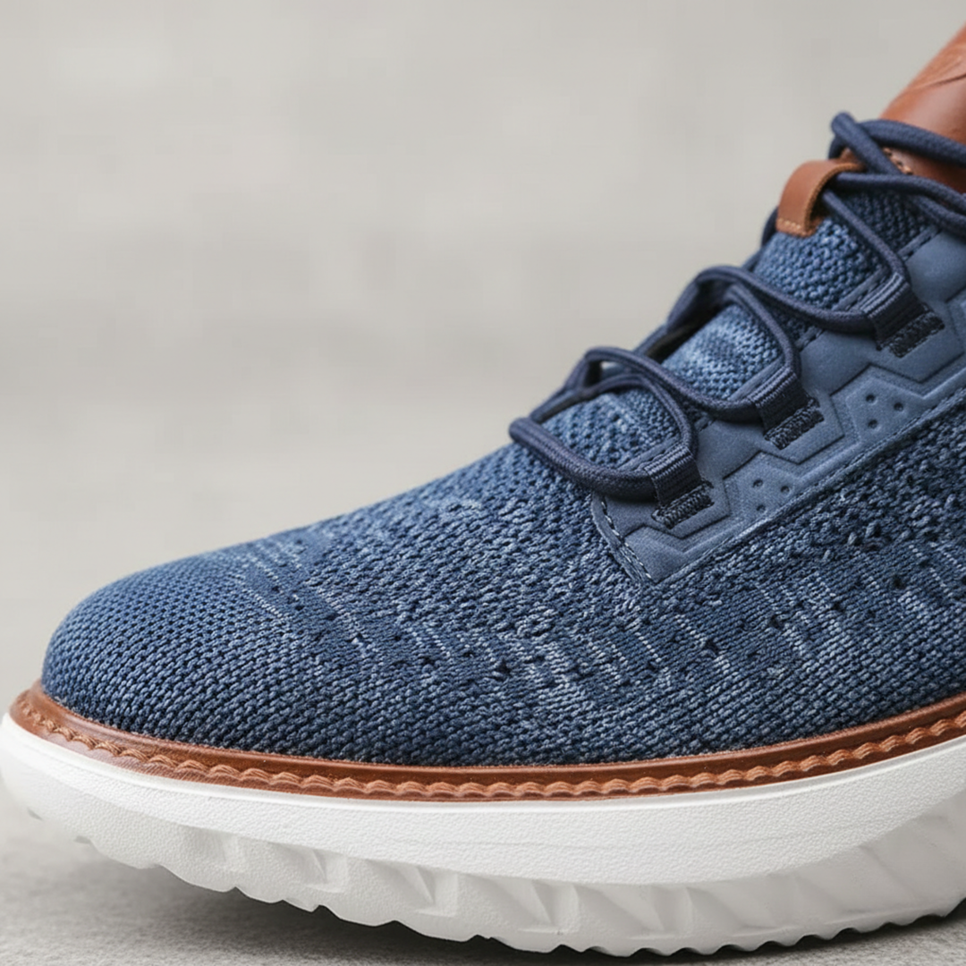 Zapatillas de deporte de punto con cordones transpirables