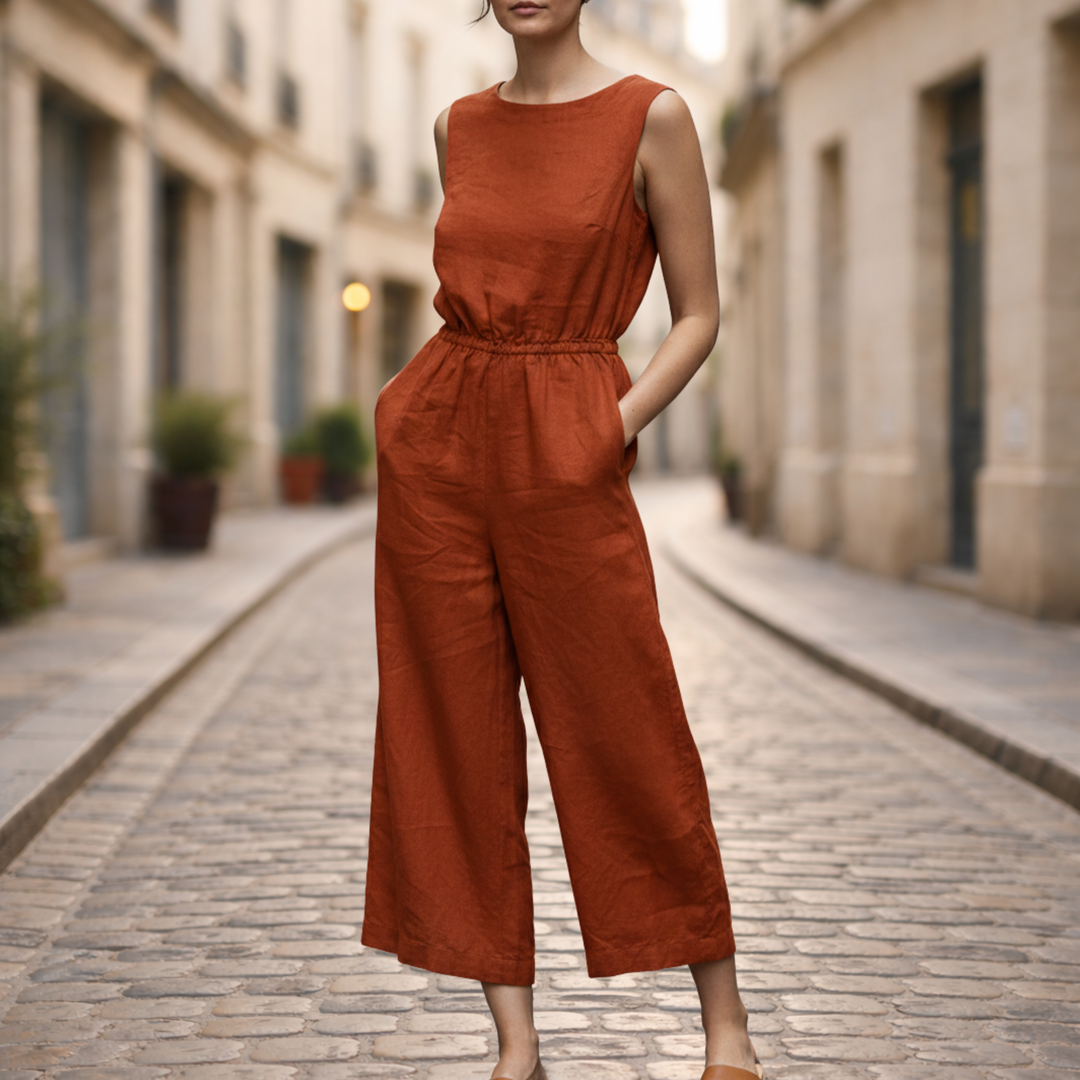 Combinaison longue ample pour femme décontractée