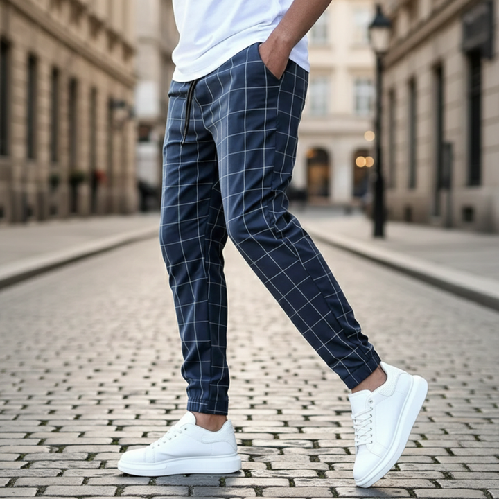 Joggeur à carreaux Crossmark pour homme