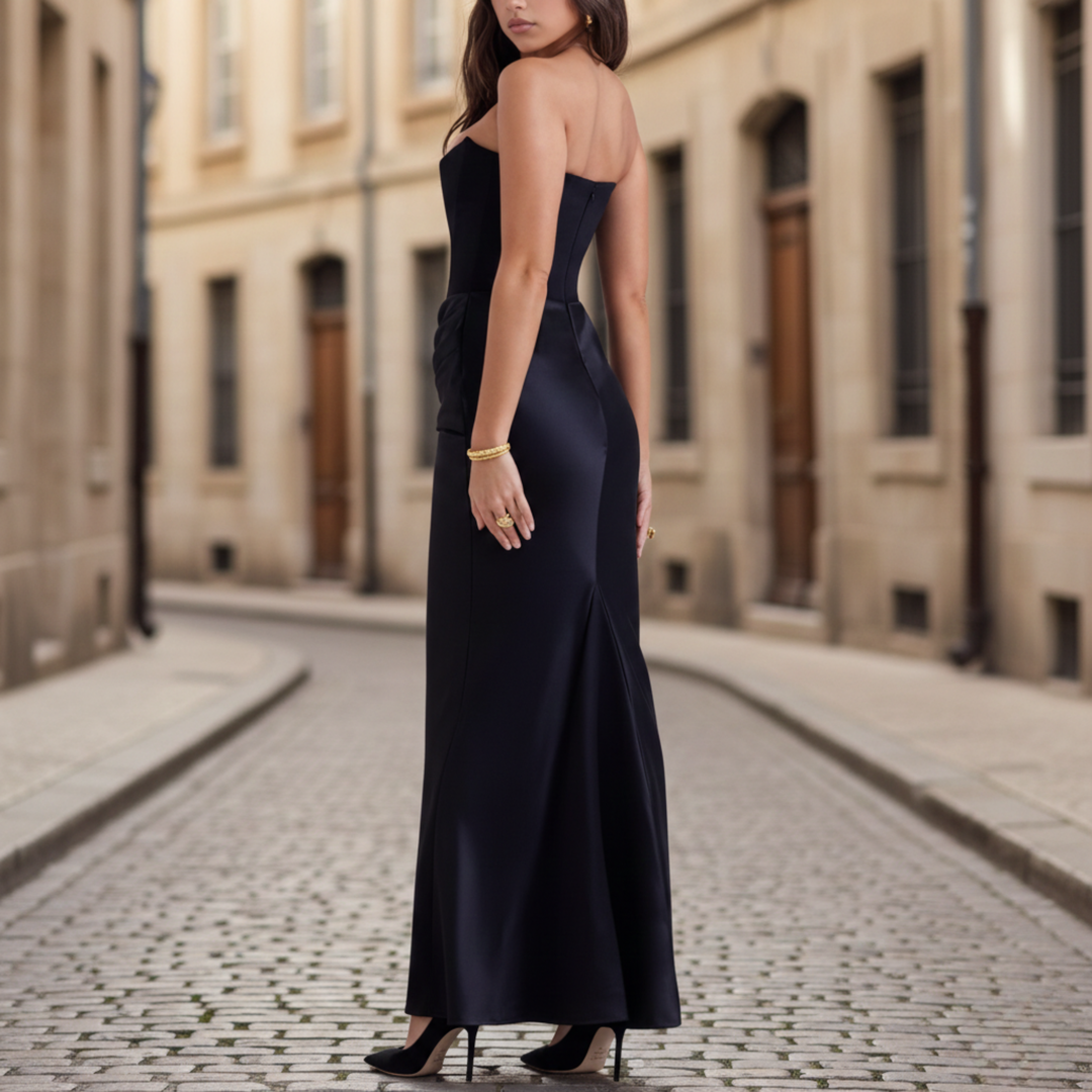 Robe longue bustier cintrée pour femmes