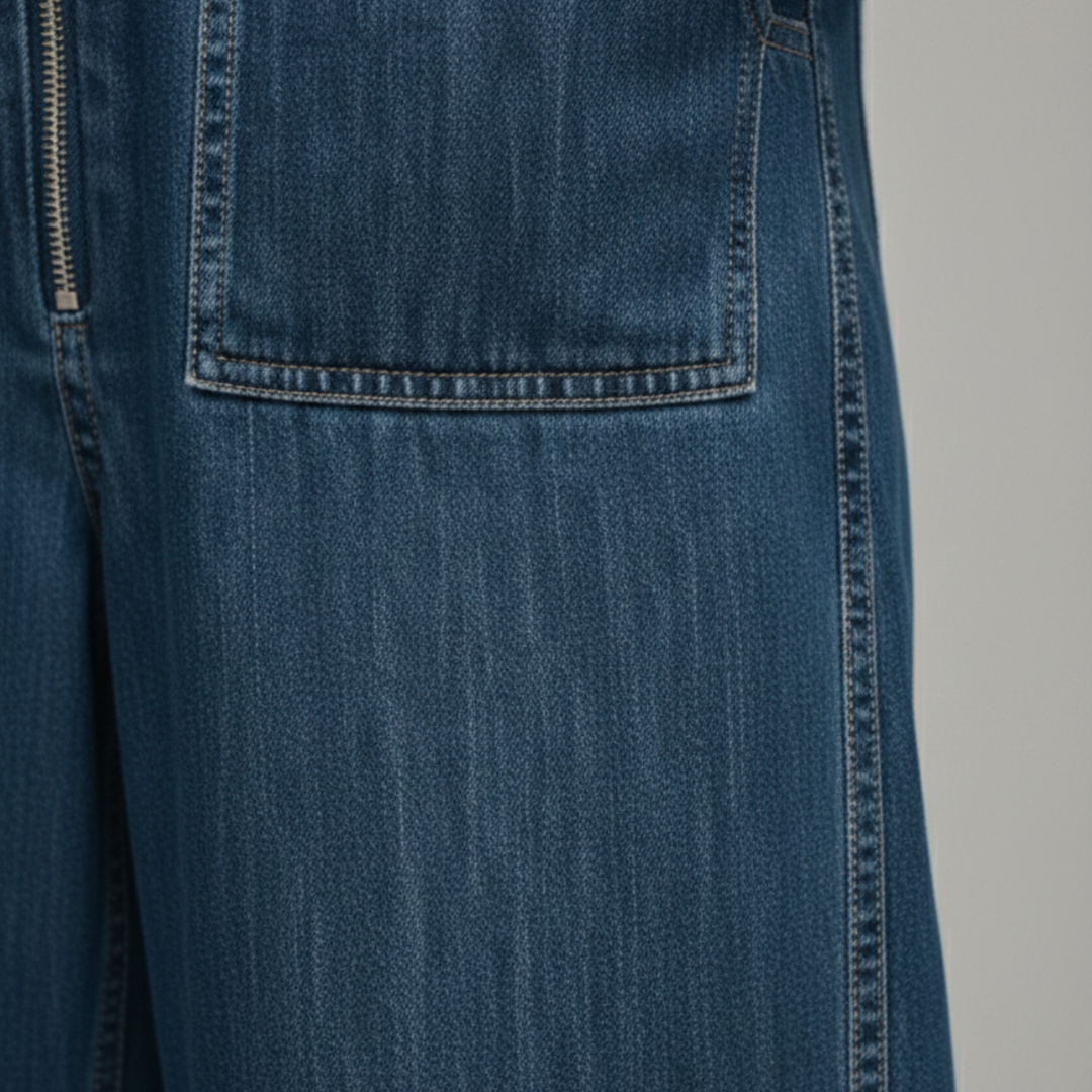 Combinaison en jean à capuche manches longues décontractée pour femme