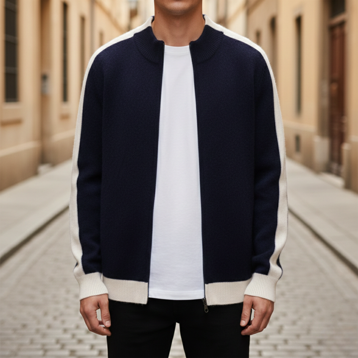 Veste pour homme à fermeture éclair devant